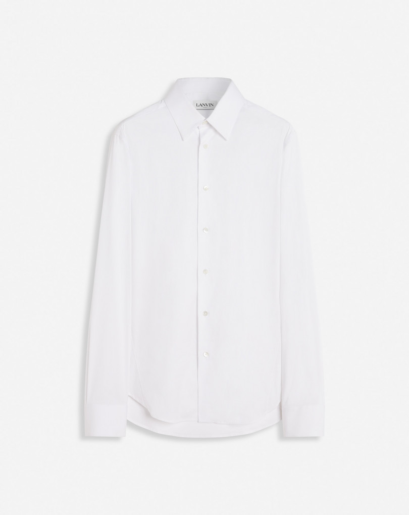 CHEMISE COUPE SLIM AVEC BOUTONS APPARENTS