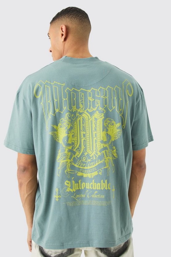 Oversize T-Shirt mit Stickerei