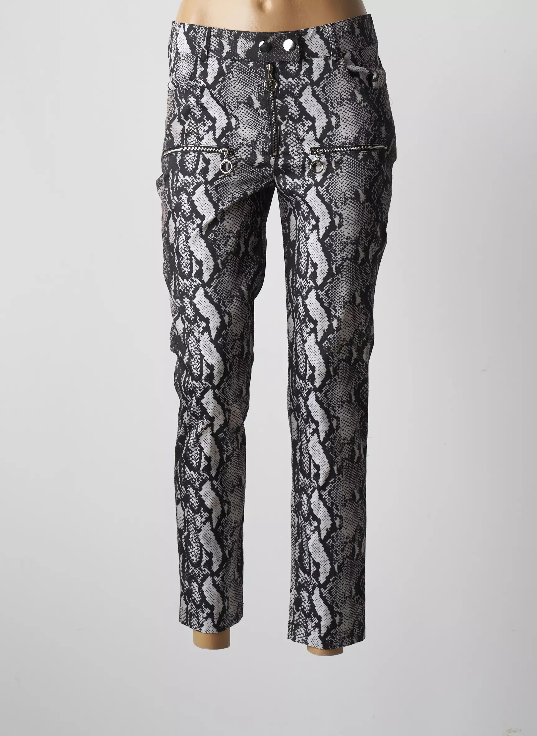 Lauren Vidal Pantalons Slim Femme couleur beige