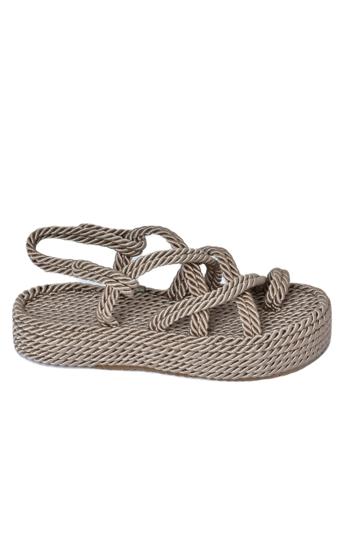 Fox Shoes  Nerzfarbene Damensandalen H596021304