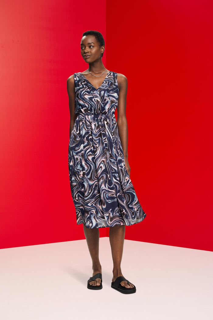 Midikleid mit Allover-Print