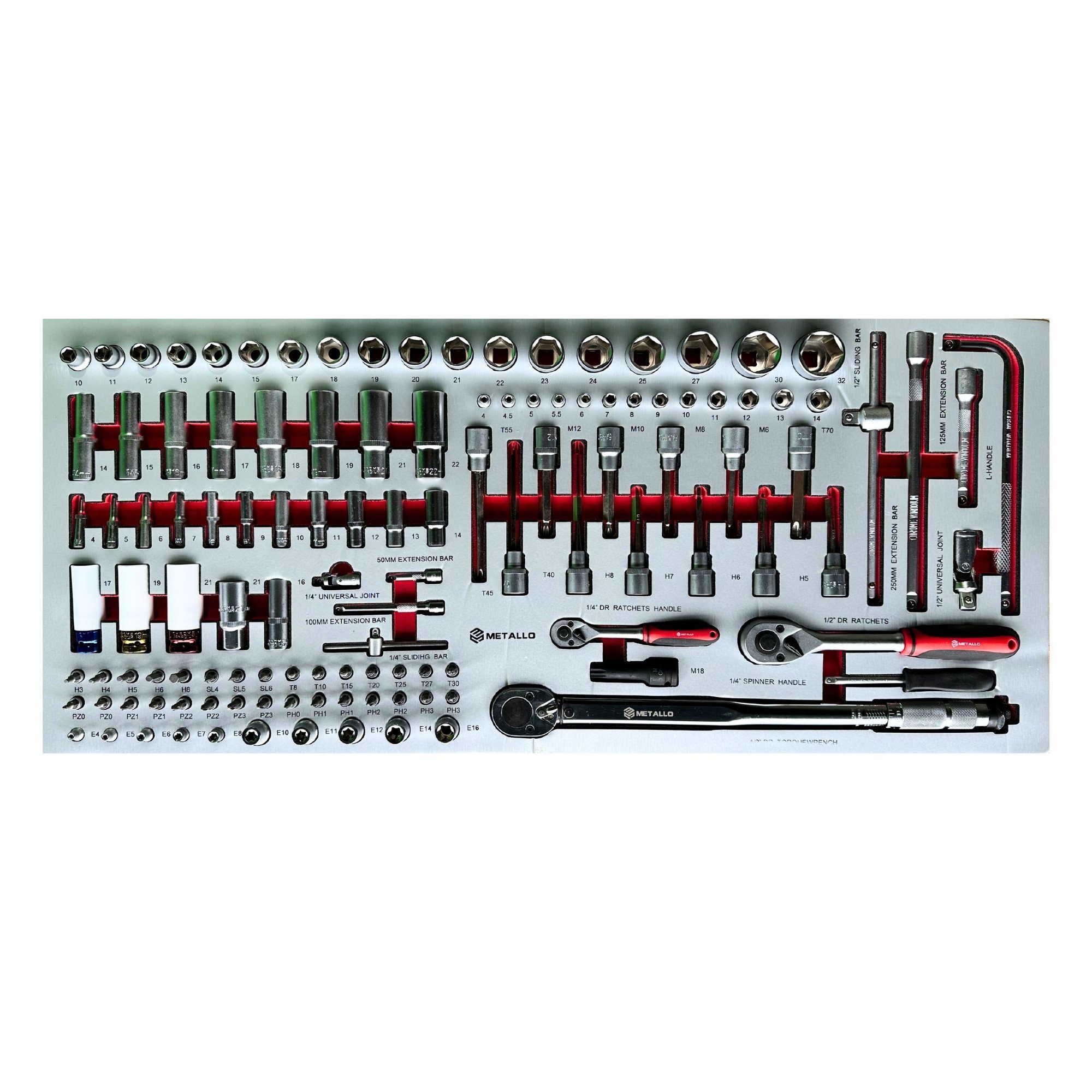 Toolcar Werkzeugwagen Toolcar Metallo Jumbo Pro Schwarz Rot Werkstattwagen Werkzeugwagen