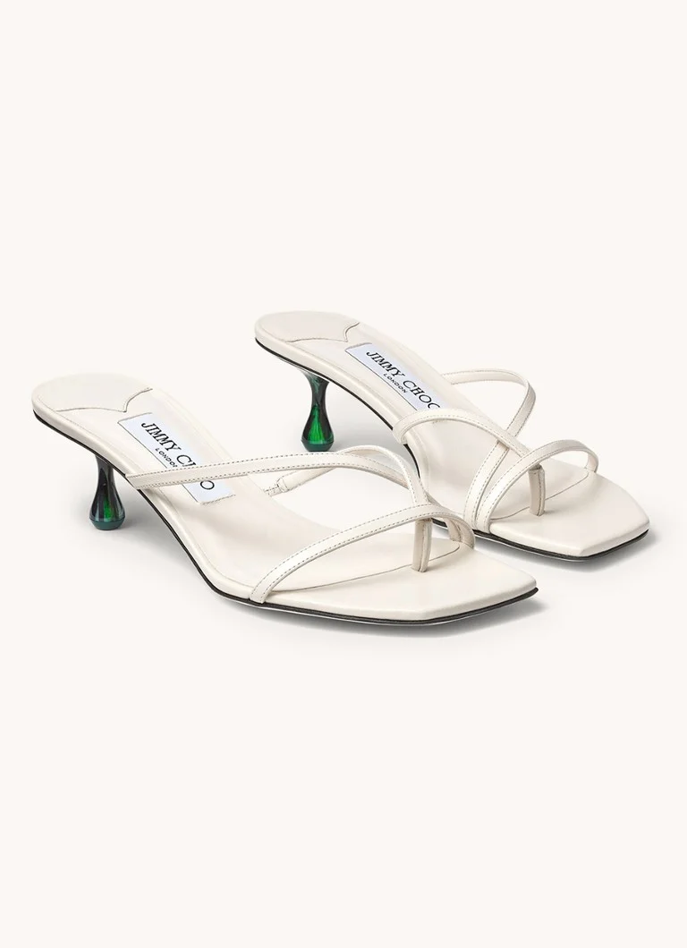 Sandale Jimmy Choo Etana 50 din piele de miel.