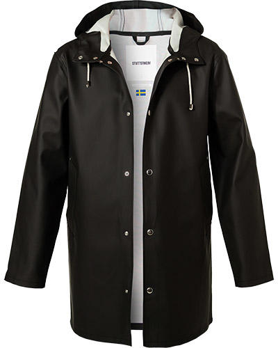 STUTTERHEIM, Regenmantel, PVC wasserdicht, schwarz