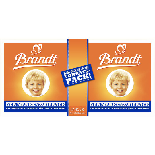 Brandt Markenzwieback Doppelpack 450G