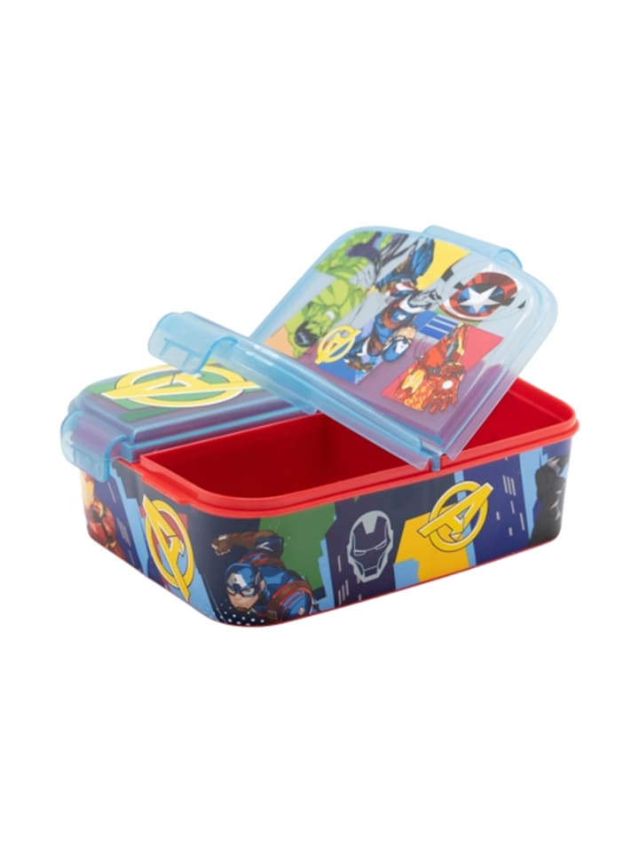Avengers Kinder Premium Brotdose Lunchbox mit 3 Fächern in Mehrfarbig günstig kaufen onesize