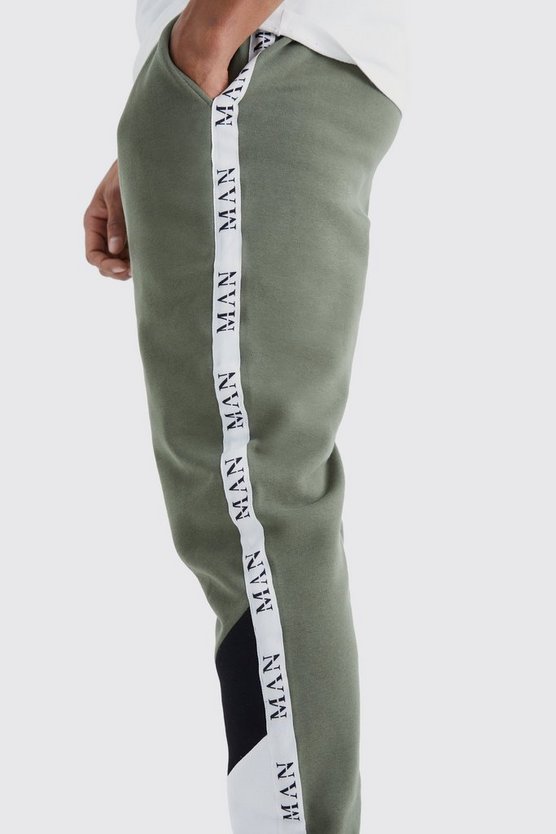 Schmale Slim-Fit Colorblock Jogginghose