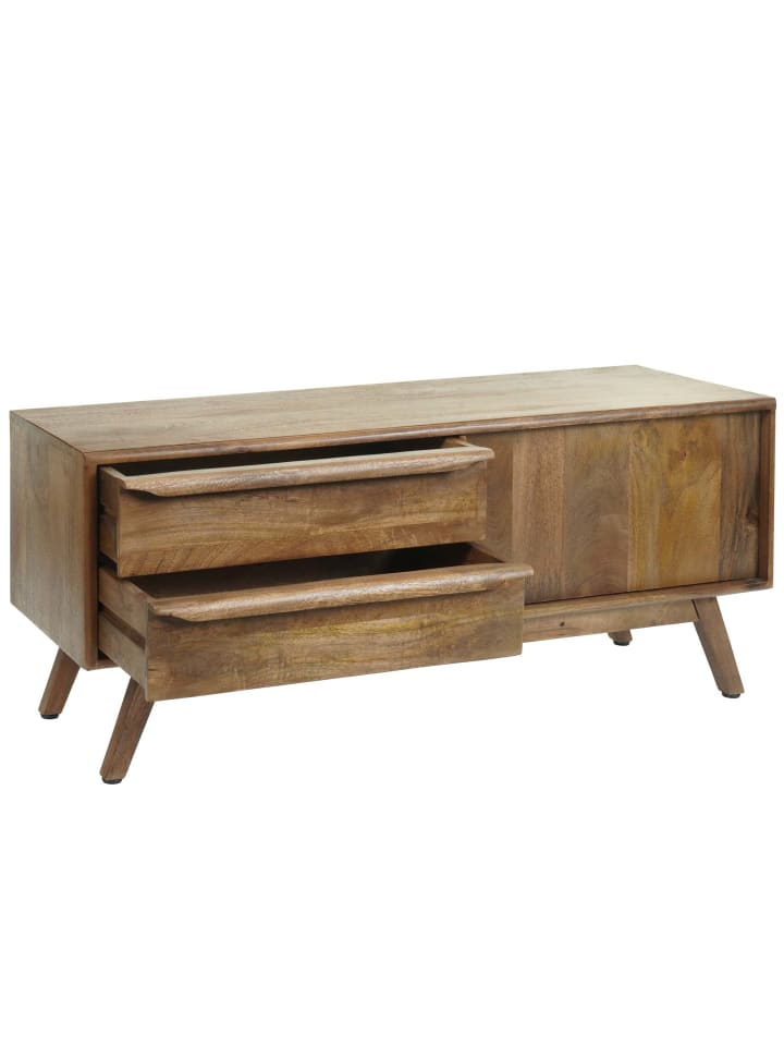 MCW TV-Rack L96 Schubladen Massiv-Holz Mango günstig kaufen onesize