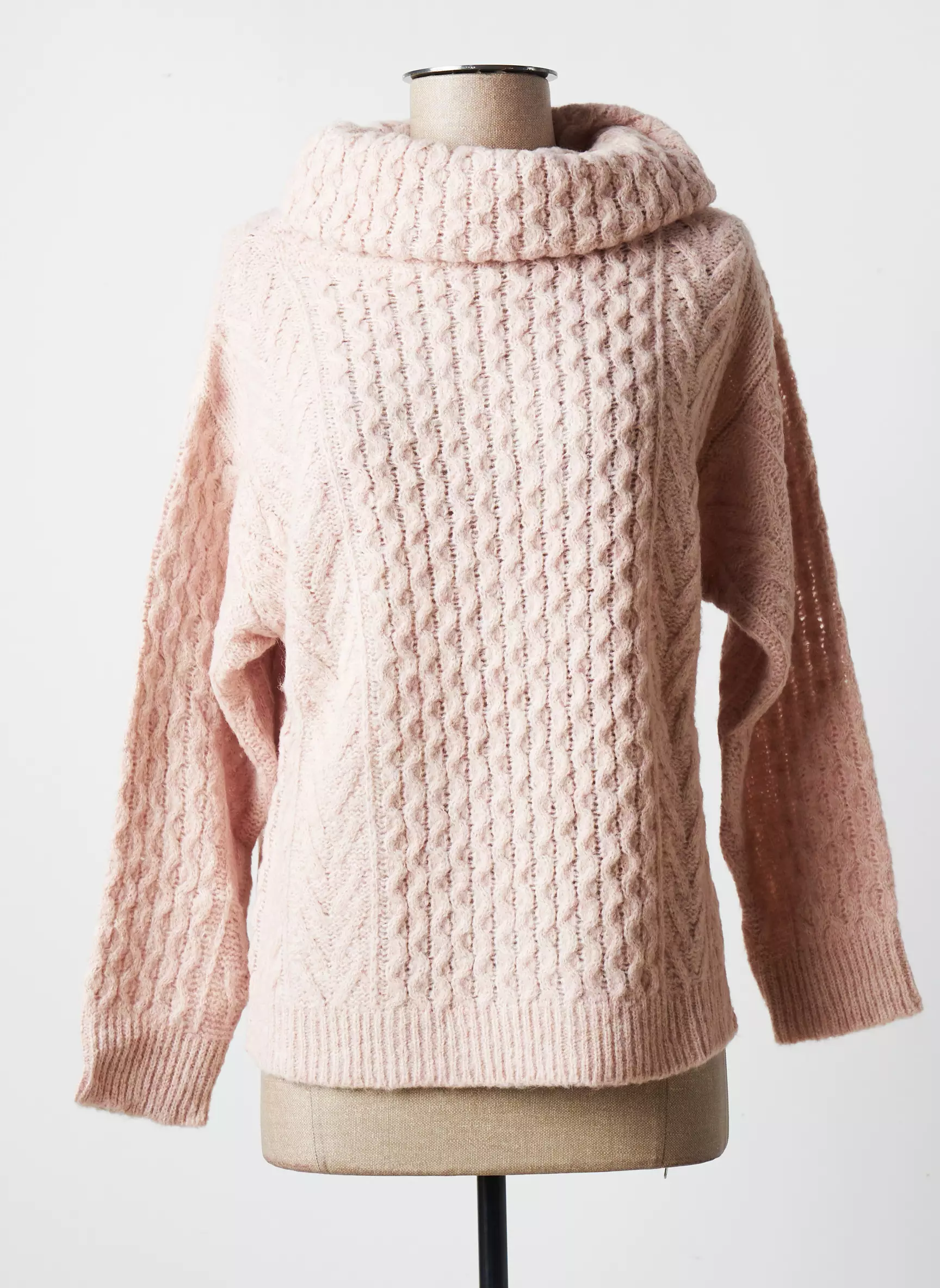 Blanc Boheme Pulls Femme couleur rose