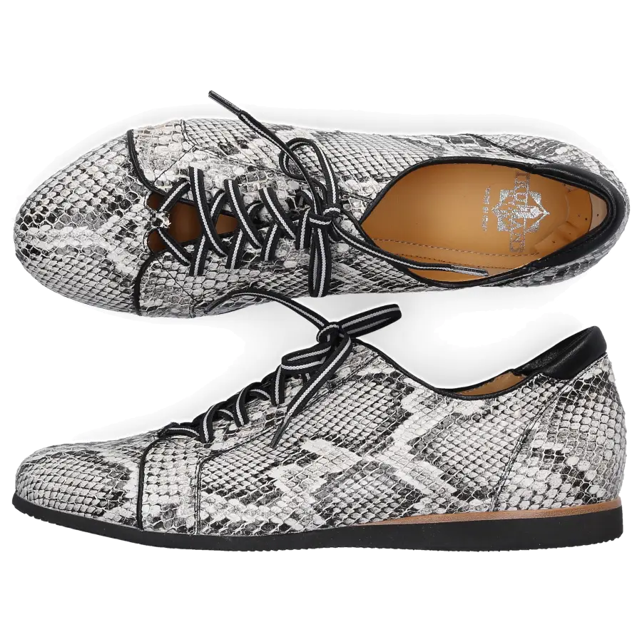 Truman's - Sneaker low 9142 Kalbsleder Logo grau - grau