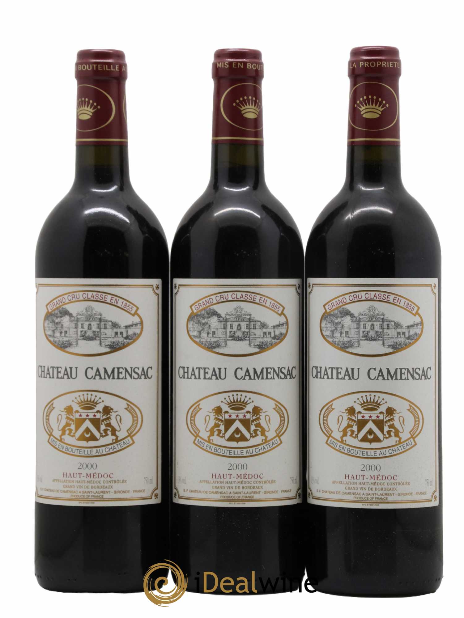 Château Camensac 5ème Grand Cru Classé  2000 - Lot de 12 Bouteilles