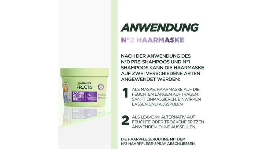 Garnier Fructis Locken Methode Maske 370 ml