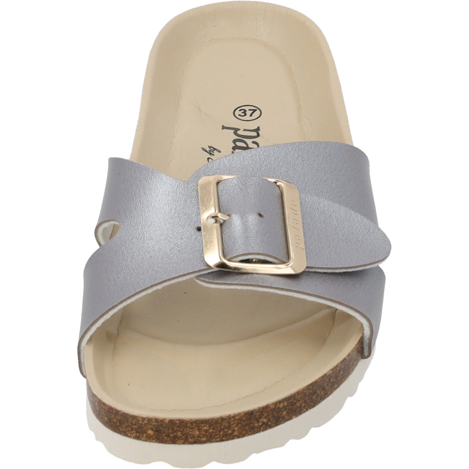 Palado Tinos BEGS by Sila Sahin, Pantoletten, Damen, Grau Metallic