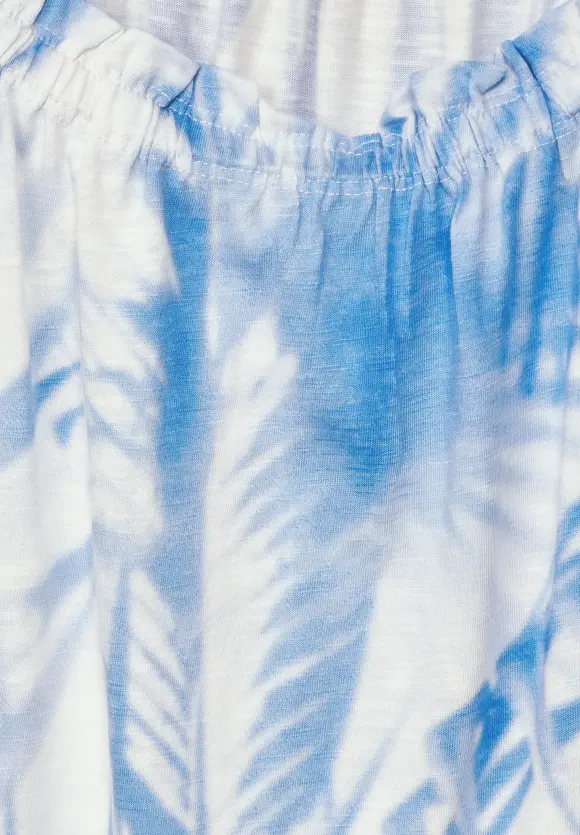CECIL Carmenshirt mit Blätterprint