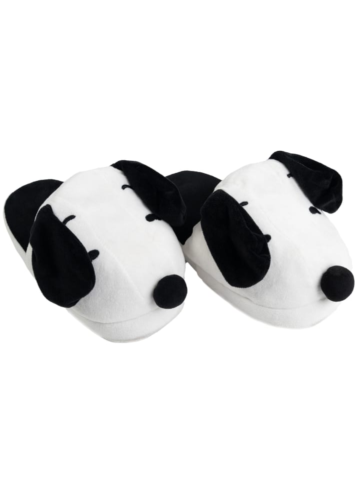 Snoopy The Peanuts Snoopy 3D Hausschuhe mit Wackelohren Slipper Pantoffeln in weiß günstig kaufen