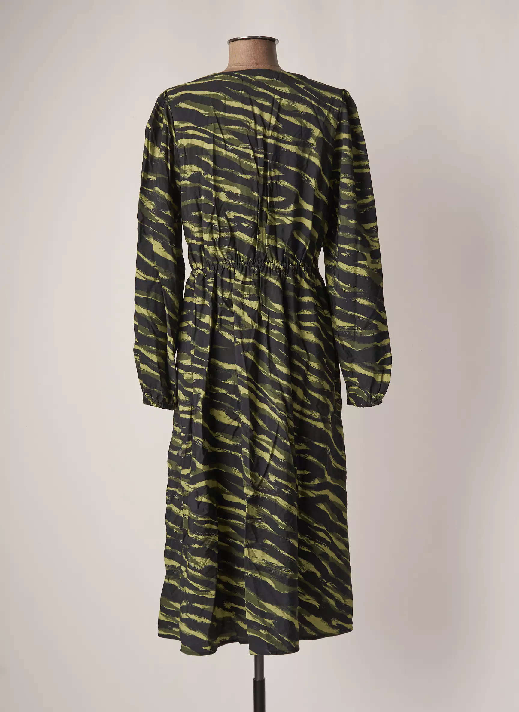 B Young Robes Mi Longues Femme couleur vert