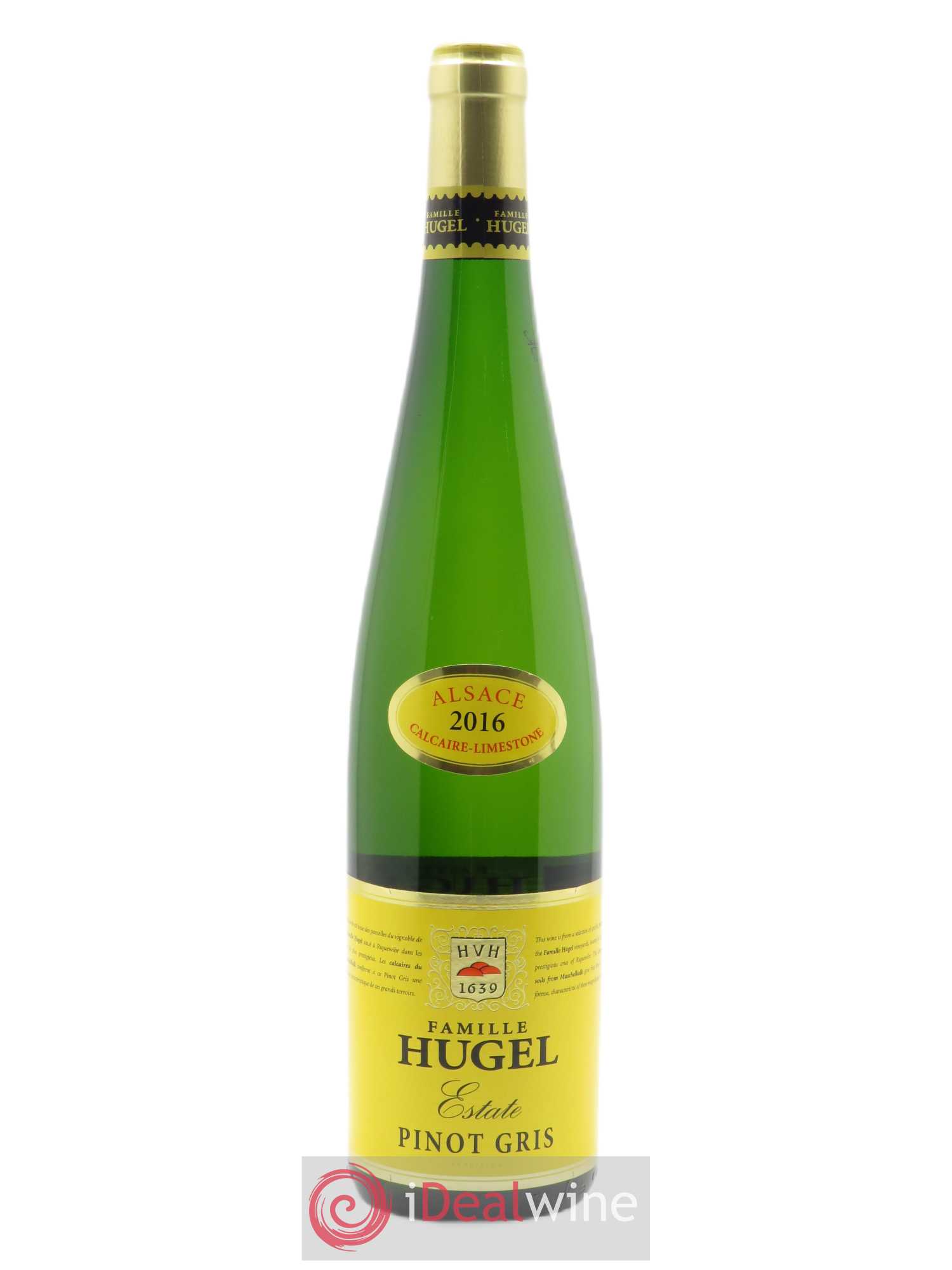 Alsace Pinot Gris Hugel (Domaine)  2016 - Lot de 1 Bouteille