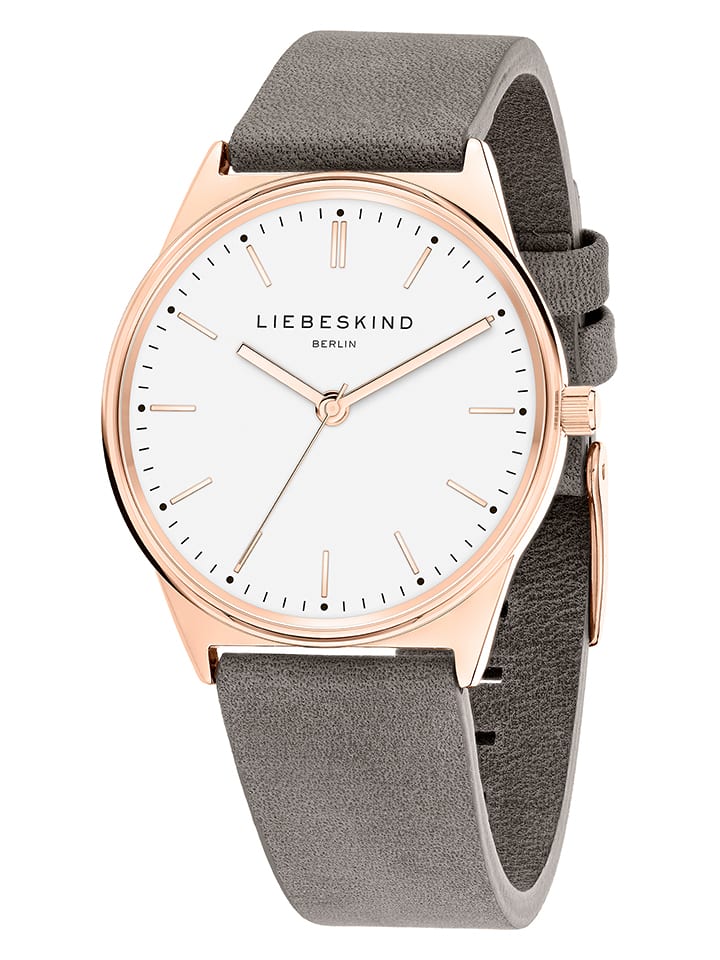 Liebeskind Quarzuhr in Grau/ Roségold/ Weiß günstig kaufen onesize