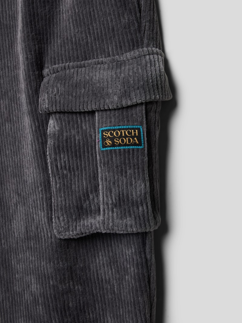 Cordhose mit Tunnelzug in anthrazit