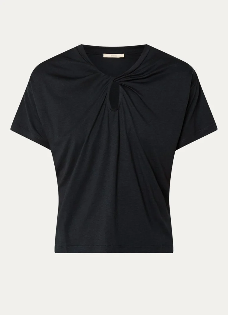 Sessùn Tootwist T-shirt in lyocell blend with cut-out detail