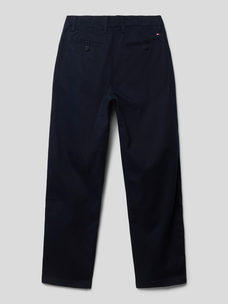 Chino mit Bundfalten Modell 'PLEATED' in marineblau
