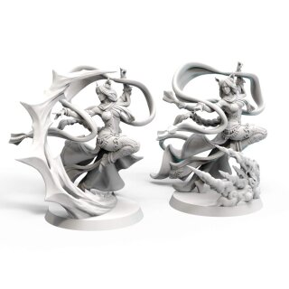 Eldfall Chronicles - Miniatures - Spelldancer Voidcaster & Aeroturge