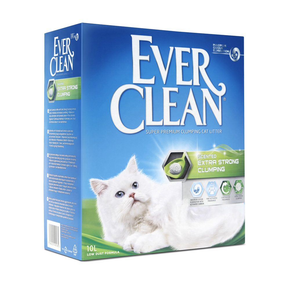 Everclean Katzenstreu Everclean Extra Strong Klumpstreu 2x10 l