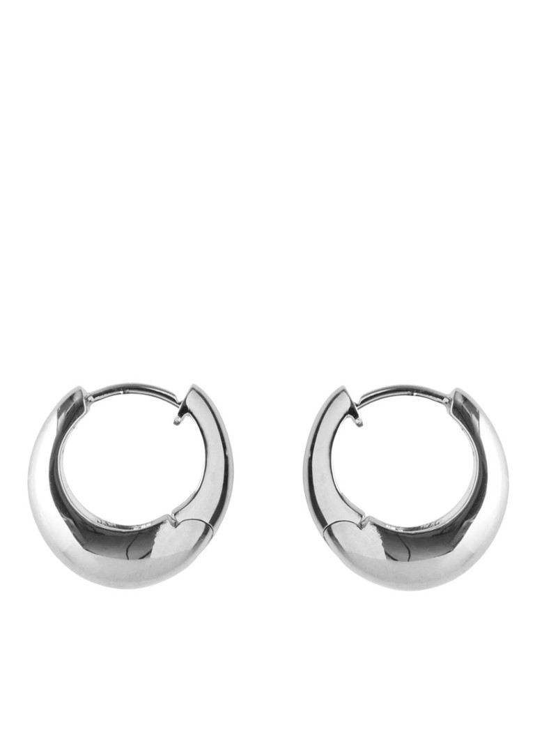 Pernille Corydon Mini Globe silver hoop earrings