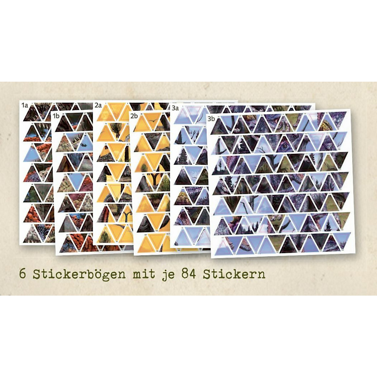 Stickern nach Zahlen T-Rex World