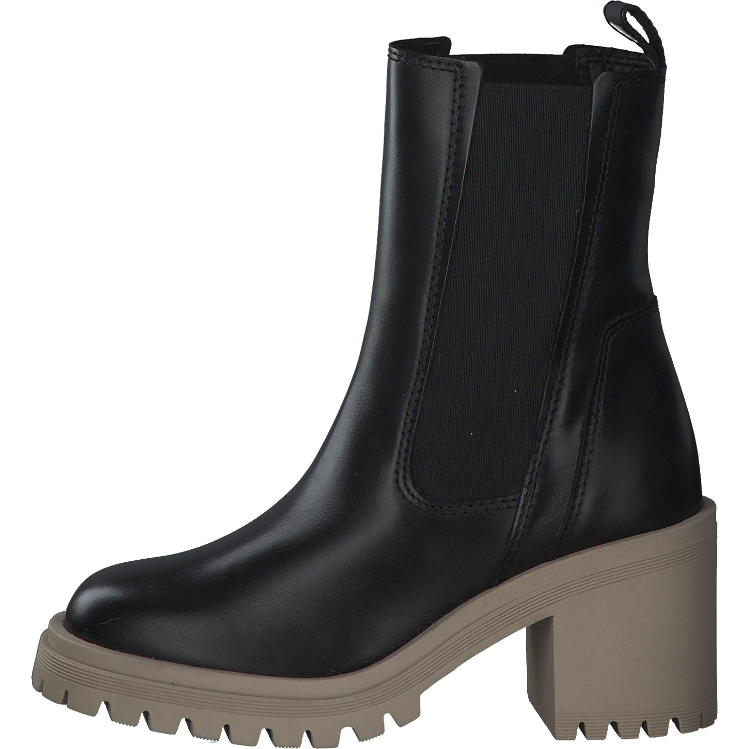 Tamaris 25932, Chelsea Boots, Damen, BLACK/BEIGE