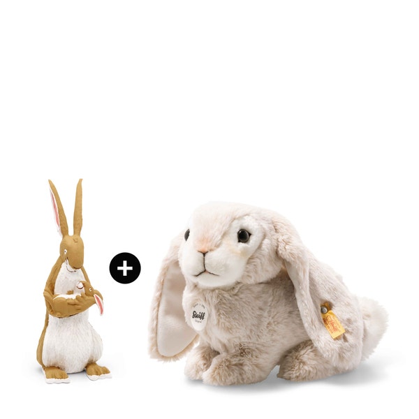 Set - Lauscher Hase und Hörspiel-Tonie Hase: Weißt du eigentlich wie lieb ich dich hab?, 24 cm, mehrfarbig