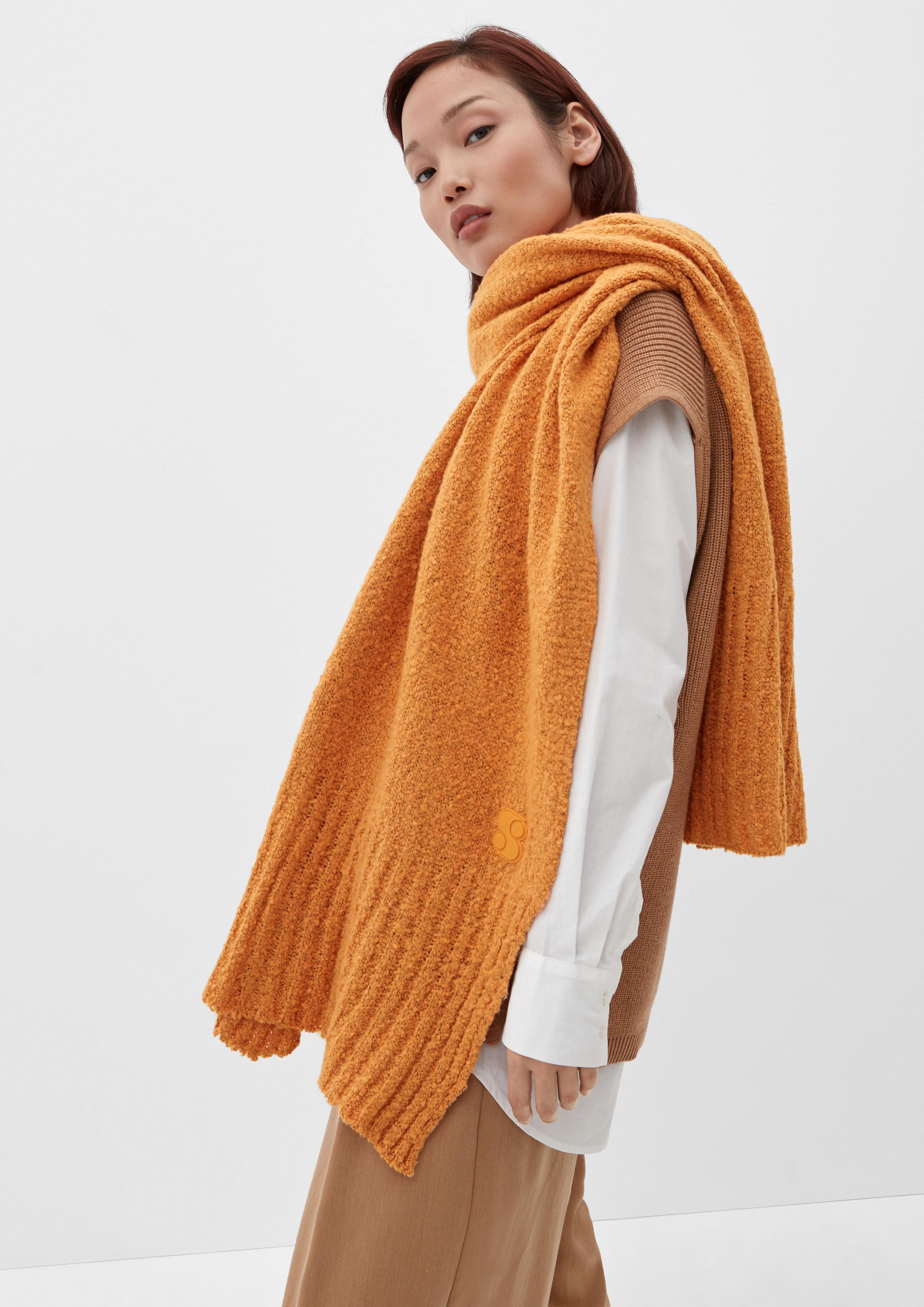 Strickschal aus Baumwollmix  2120565-21X2
