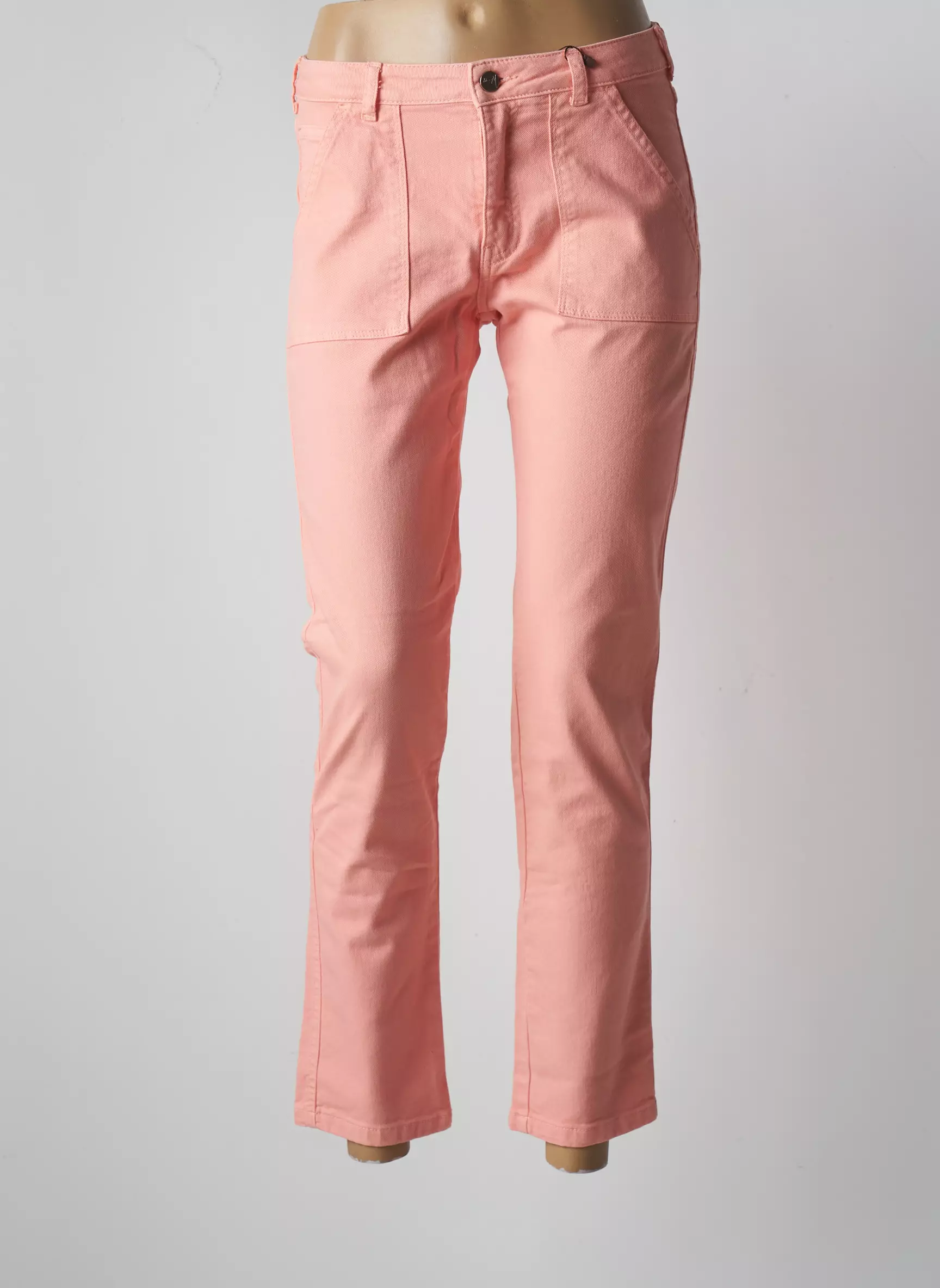 Atelier Boheme Jeans Coupe Slim Femme couleur rose