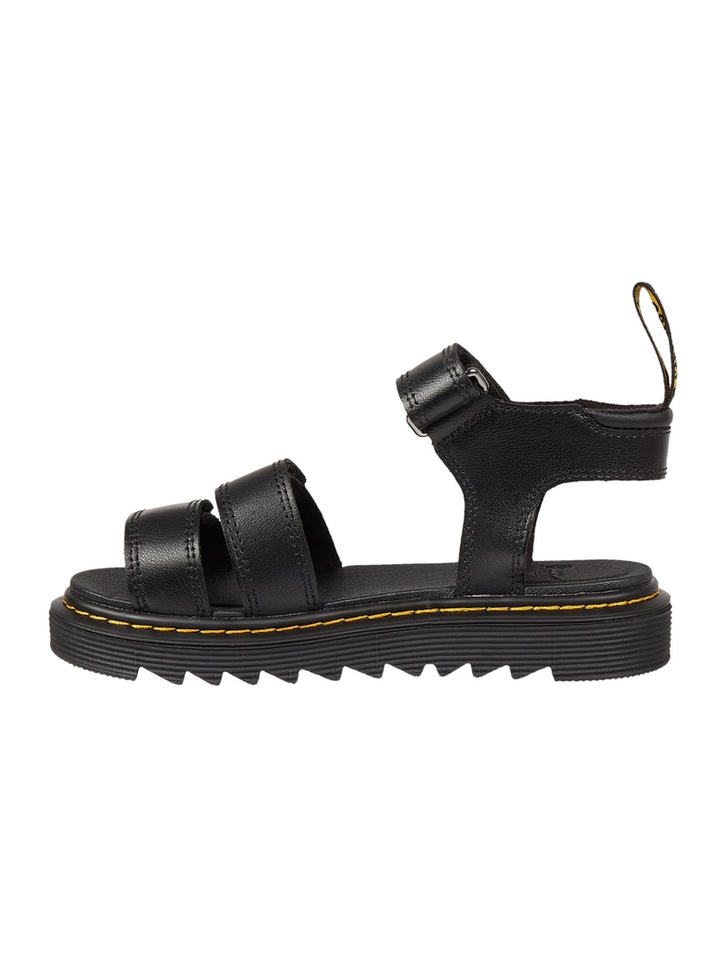 Sandalen aus Leder Modell 'Klaire' in schwarz