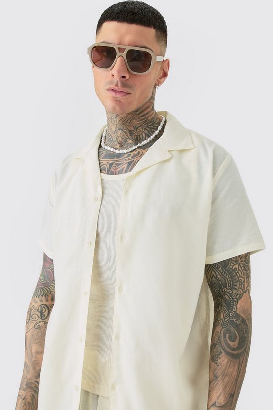 Tall Leinen-Hemd & Shorts