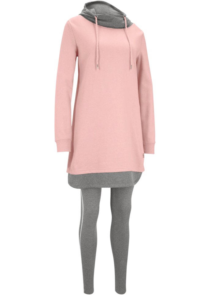 Longsweatshirt mit Leggings (2-tlg. Set)