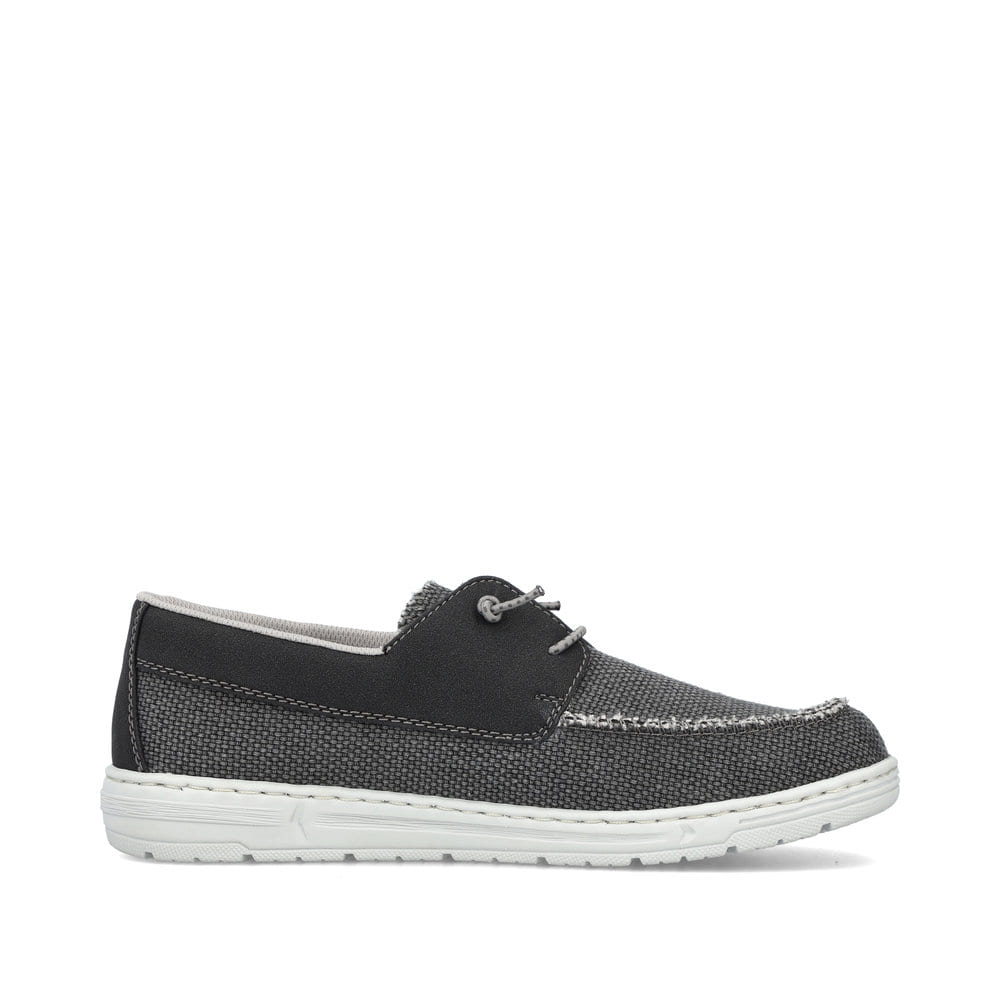 Rieker Herren Slipper asphaltschwarz