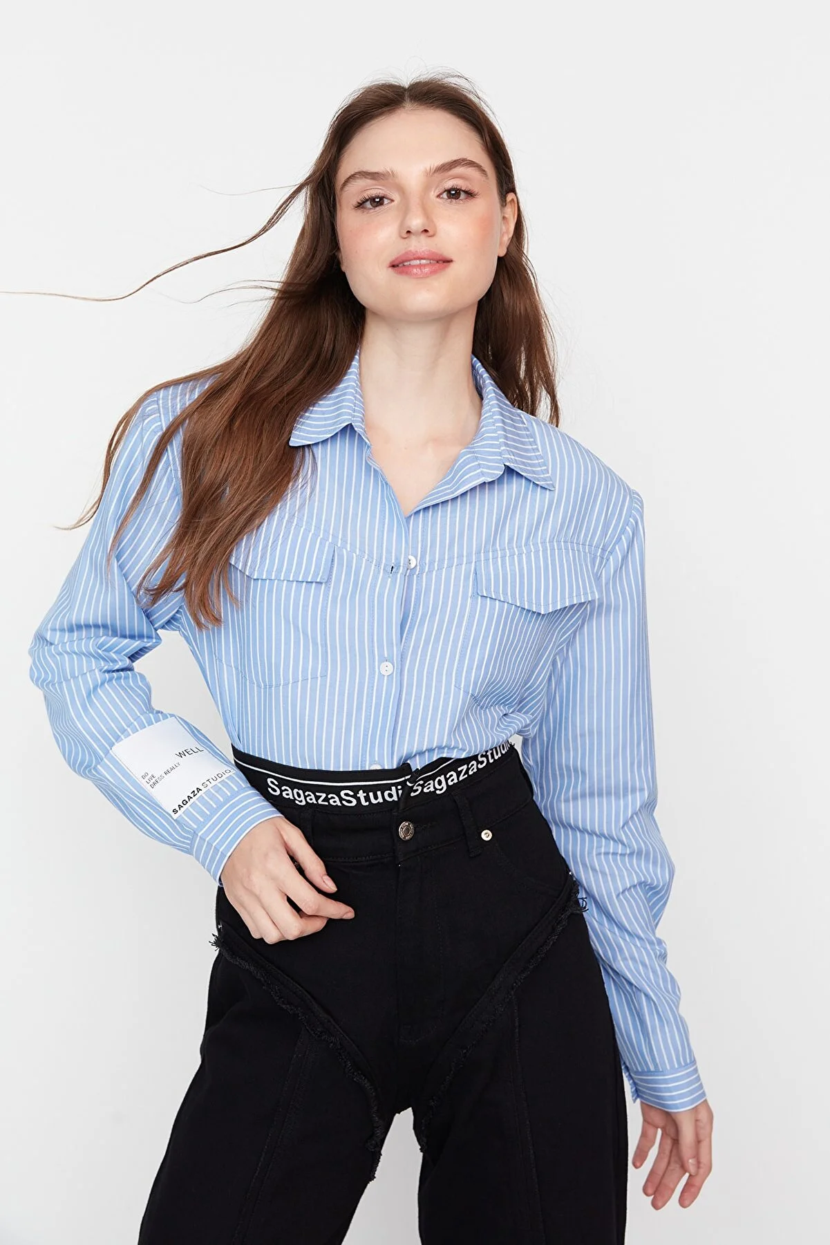 Trendyol Collection  Hemd - Weiß - Oversized