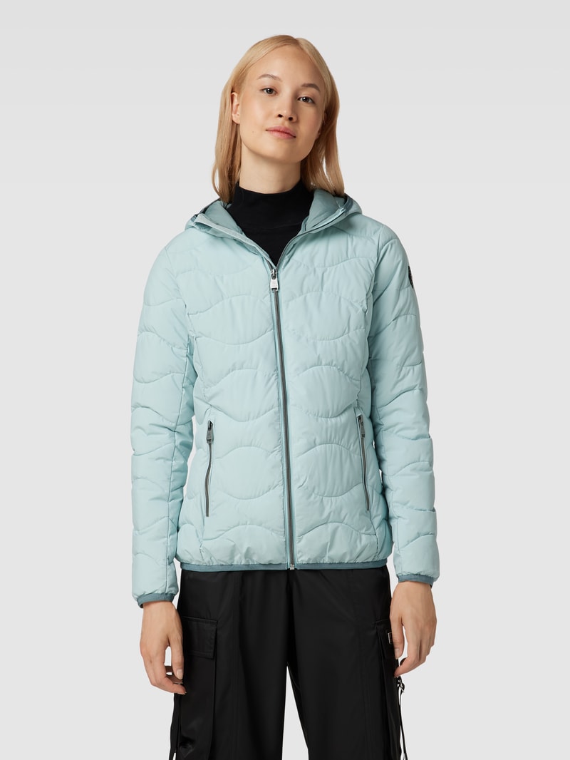 Jacke mit Label-Details in hellblau