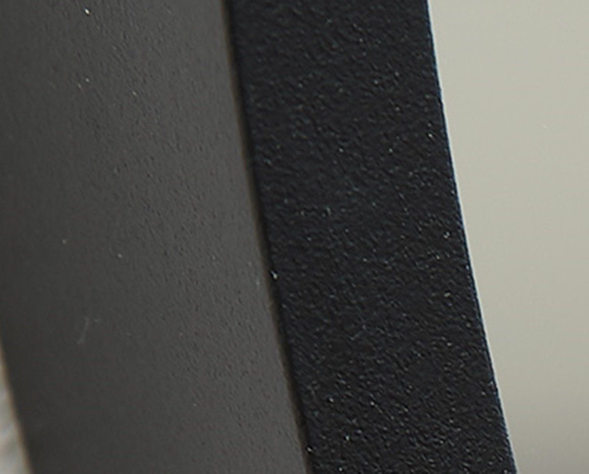 Terra Home Wandspiegel Spiegel Metallrahmen Schminkspiegel Oval (schwarz 60x30x3, inklusive Schrauben und Dübel), Badezimmerspiegel Flurspiegel