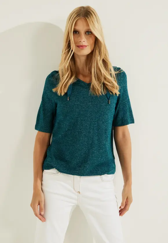 CECIL Kapuzenshirt in Melange