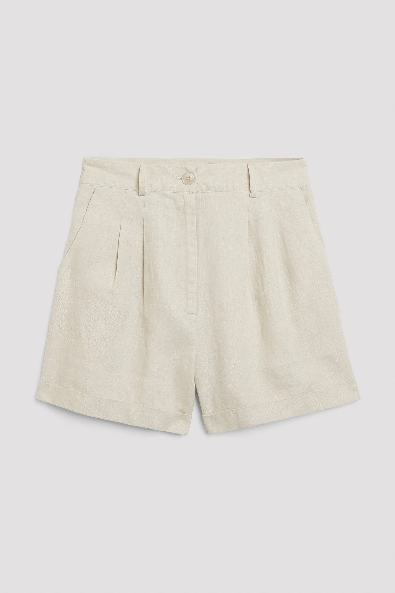 Kurze Leinenhose