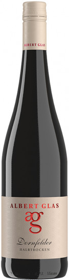 2020 Dornfelder halbtrocken - Weingut Albert Glas