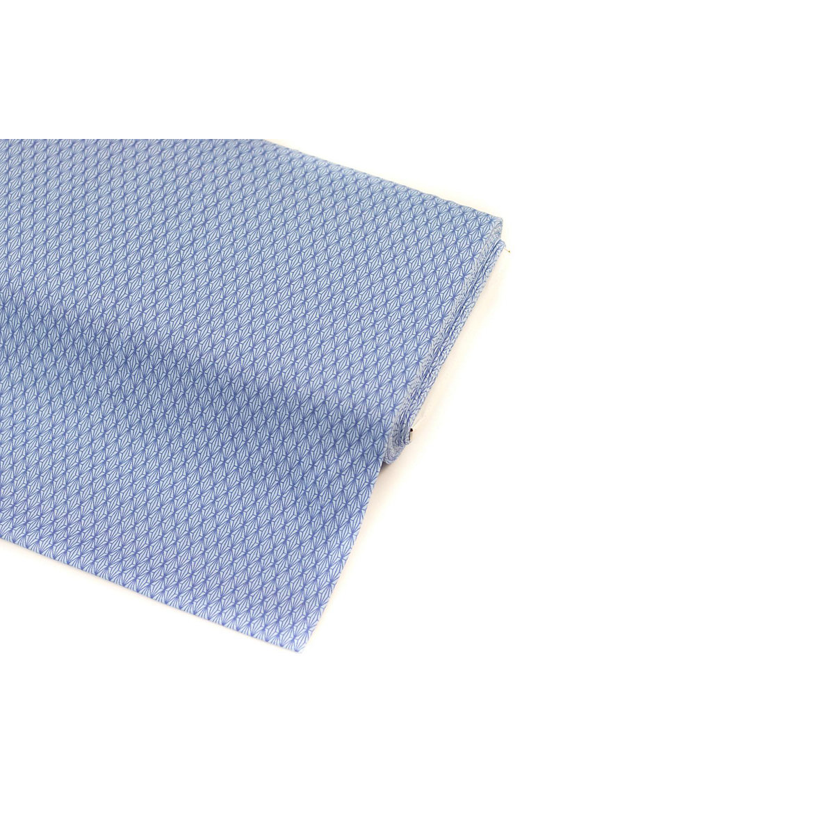 Jersey Stoff Baumwol Meterware Grafisch Rauten Blau 145 cm WB Zen
