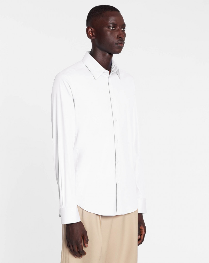 CHEMISE COUPE SLIM AVEC BOUTONS APPARENTS
