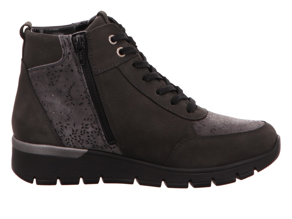 WALDLÄUFER Schnür-Stiefeletten grau