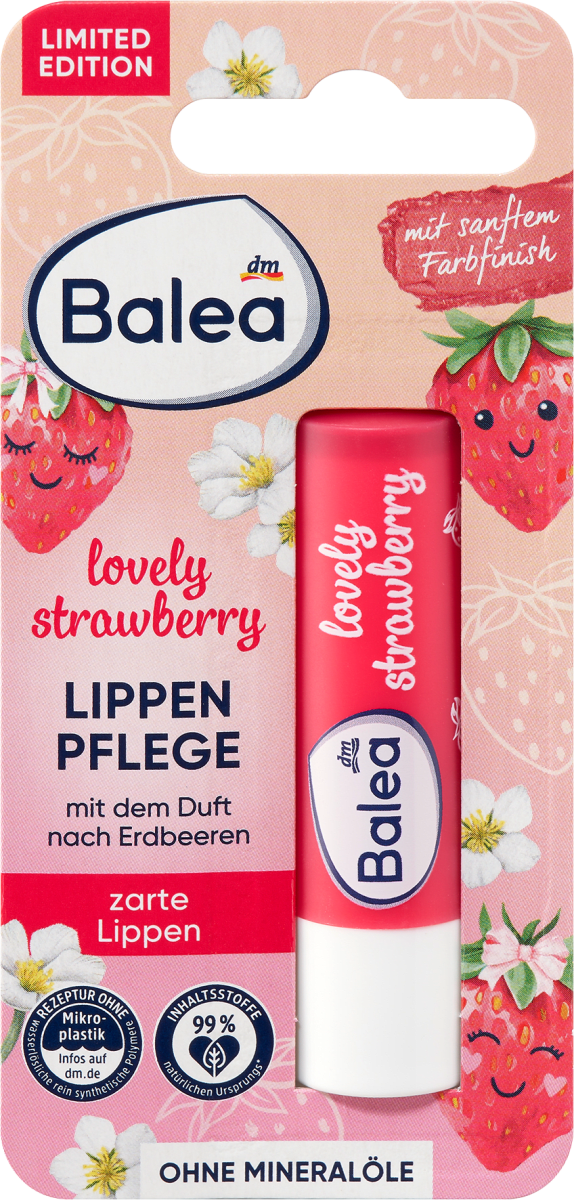 Lippenpflege Lovely Strawberry, 4,8 g