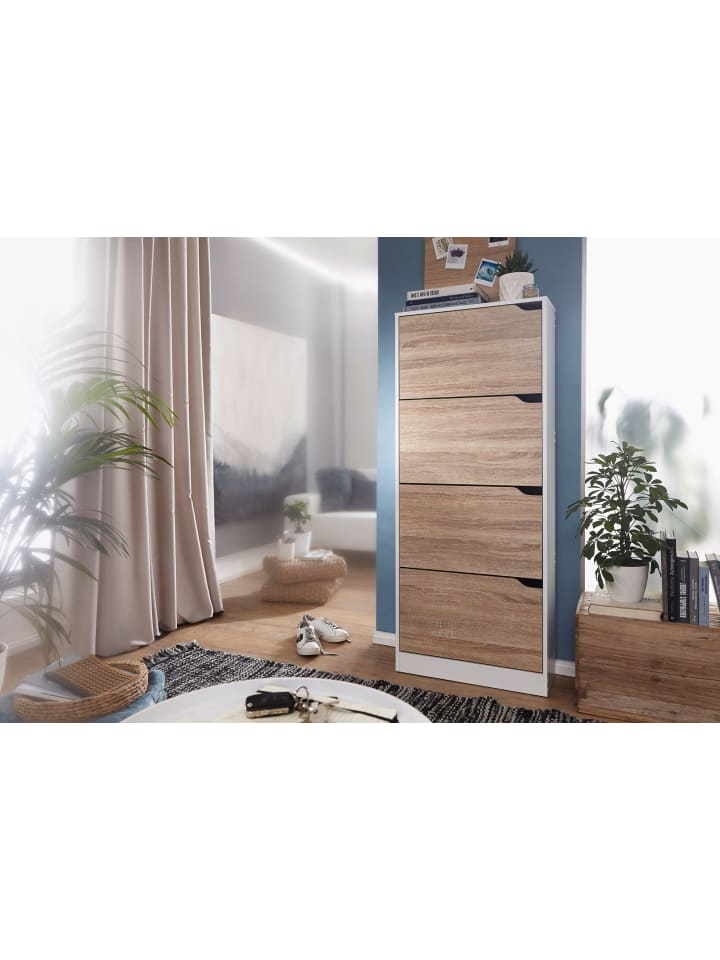 KADIMA DESIGN Schuhschrank | 150cm, 4 Fächer, Klappbar, 24 Paar günstig kaufen onesize