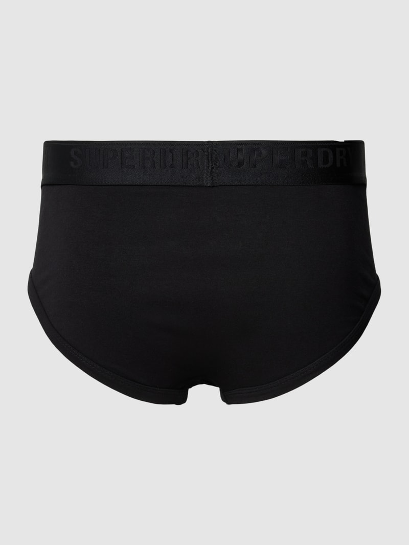 Slip in unifarbenem Design im 3er-Pack in schwarz