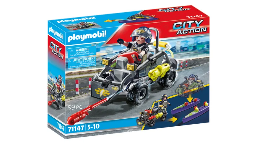 PLAYMOBIL 71147 - City Action - SWAT-Multi-Terrain-Quad
